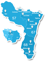 carte des bureaux FIBA